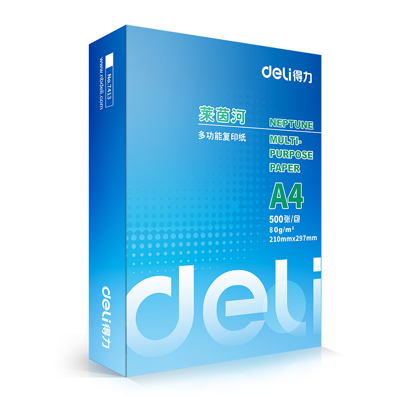 得力（DELI） 7414 A4 80g 莱茵河复印纸（单位：包）