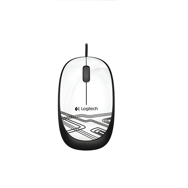 罗技（LOGITECH）M105有线鼠标 白色