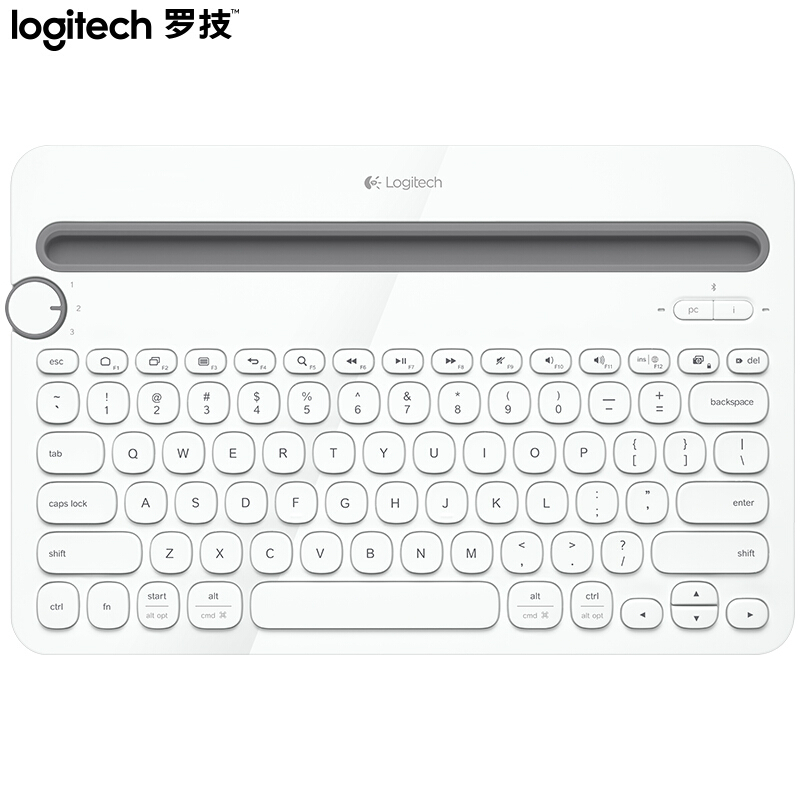 罗技(Logitech) 蓝牙键盘 K480 白色