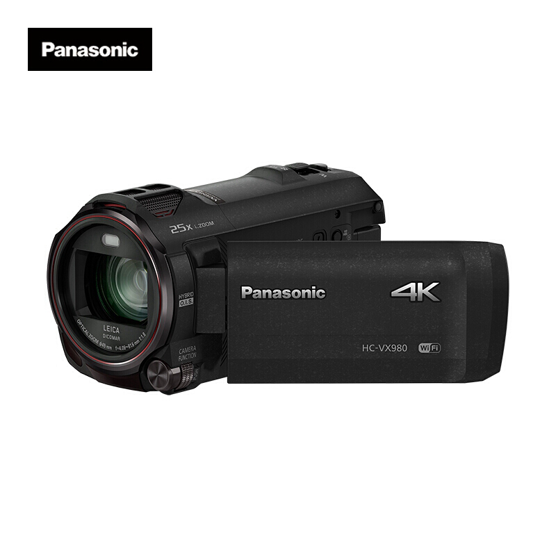 松下（Panasonic）HC-VX980 4K高清数码摄像机（轻巧便携/含存储卡/三脚架）