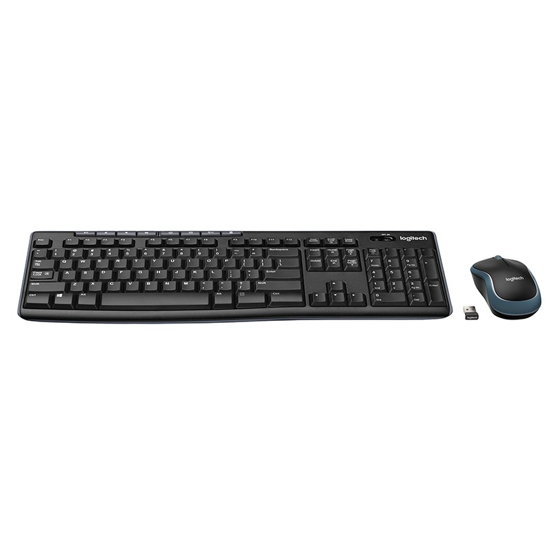 罗技（Logitech） MK270 无线键鼠套装 全尺寸 带无线2.4G接收器（单位：套） 黑色