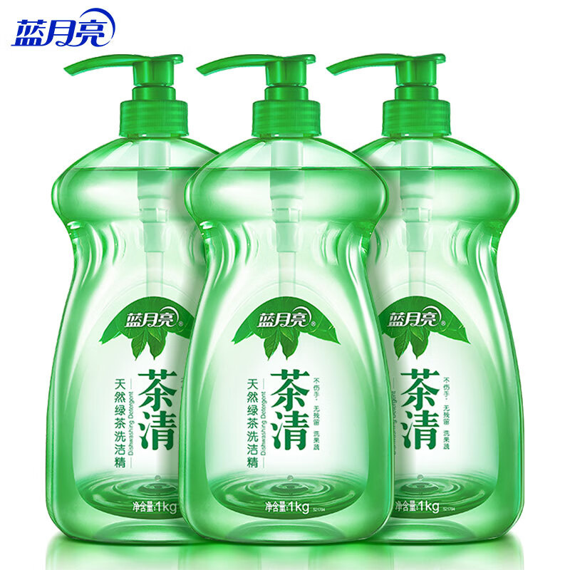 蓝月亮 茶清 洗洁精 1kg/瓶 3瓶/组（单位：组）